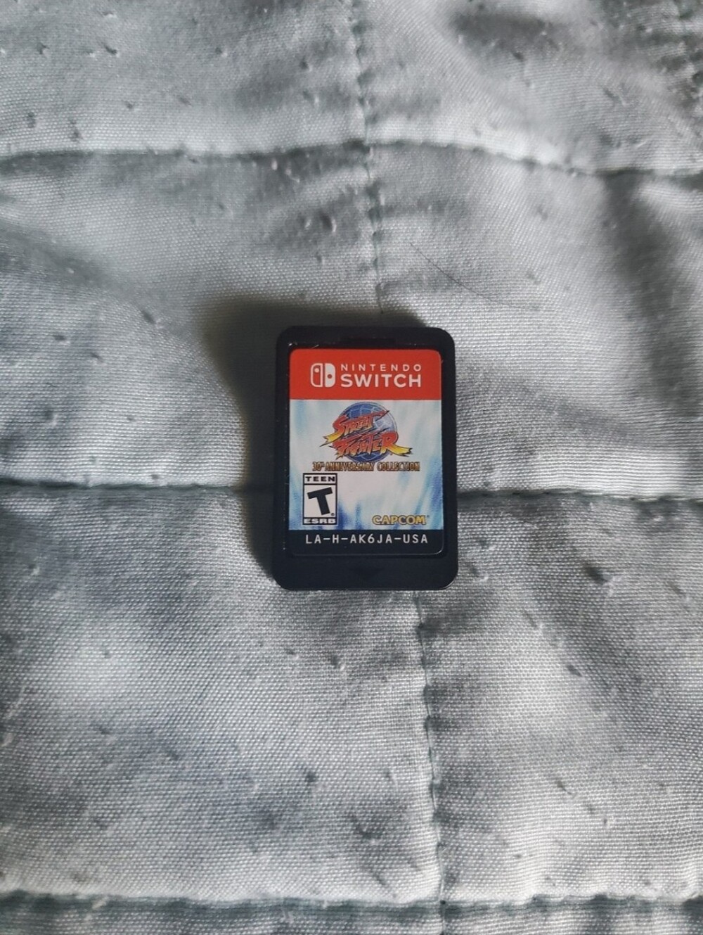 Nintendo Switch Street Fighter 30th Anniversary Game Card (black, red label)